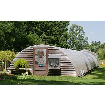 Domed outdoor structure for vegetables