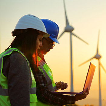 Wind farm site managers who are female